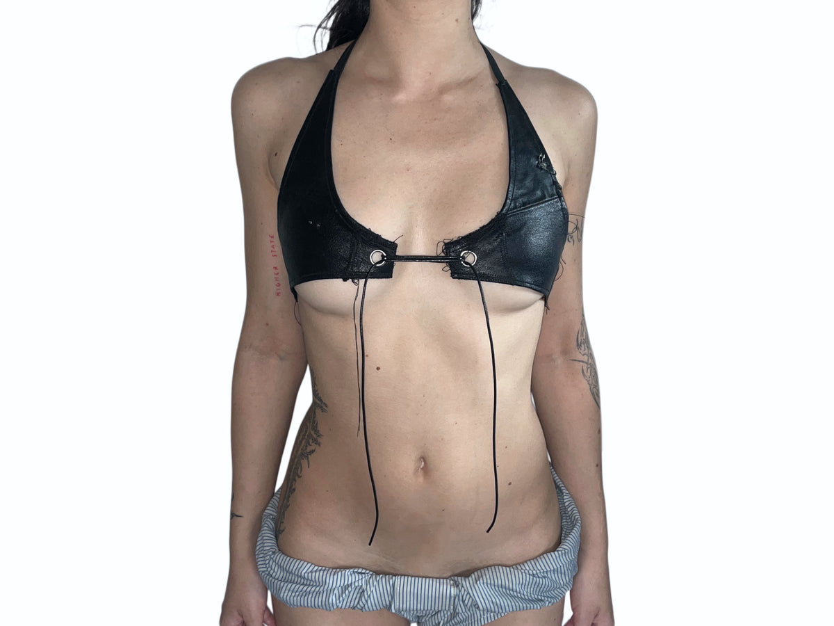LEATHER BIKINI