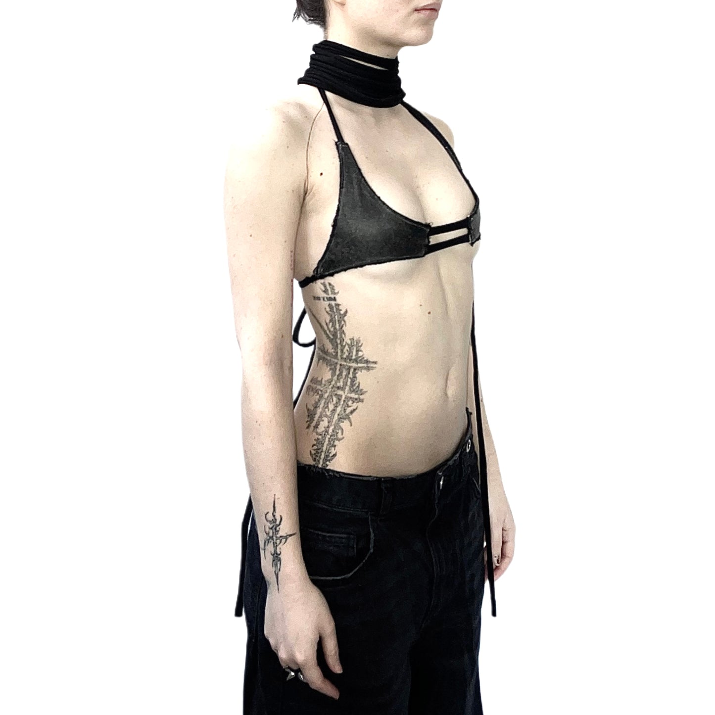 LEATHER MICRO BIKINI